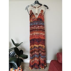 2 for $35*Boho maxi dress with wooden beads